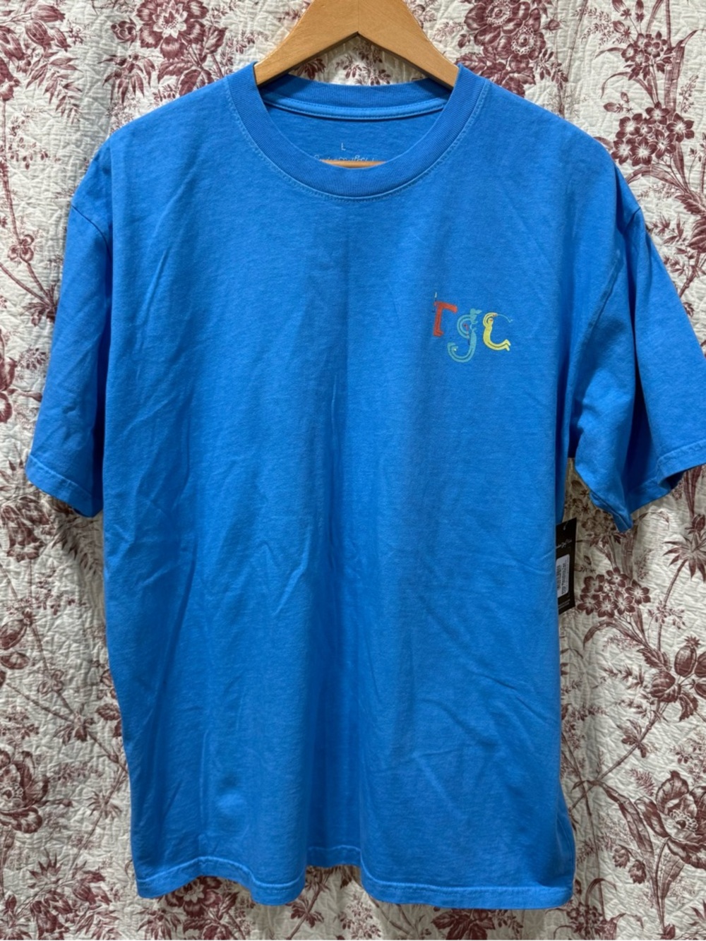 Random Golf Club Stay Random Tee Blue Graphic Shirt L NWT